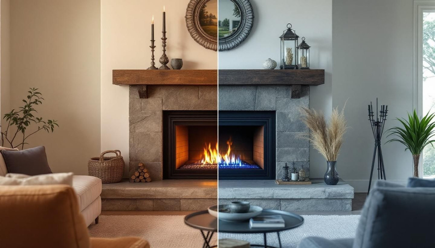 Énergie - Comment choisir entre une cheminée à bois et une cheminée à gaz ?